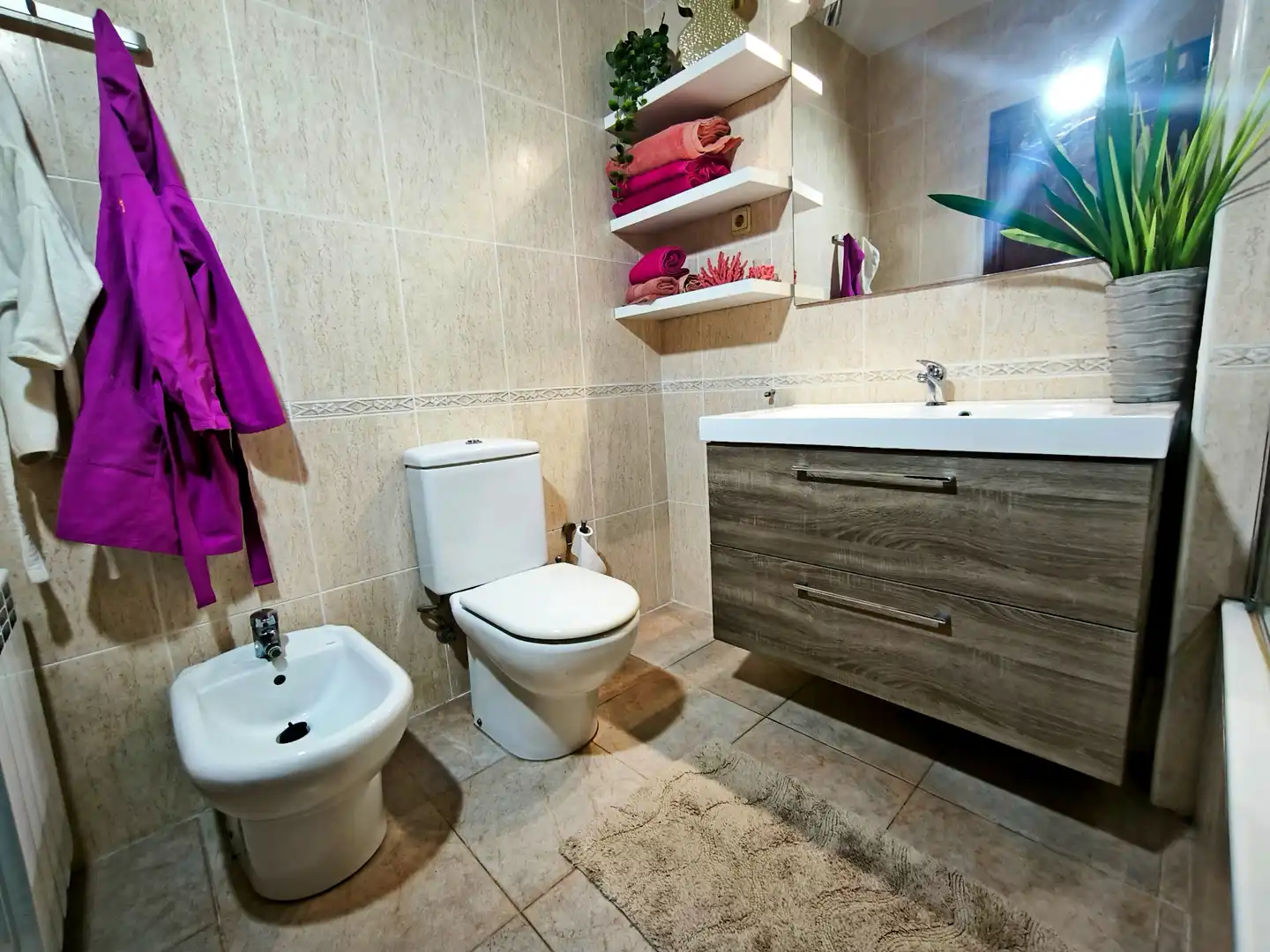 Baño de Casa adosada en venta en Lliçà d'Amunt con Aire acondicionado, Calefacción y Jardín privado