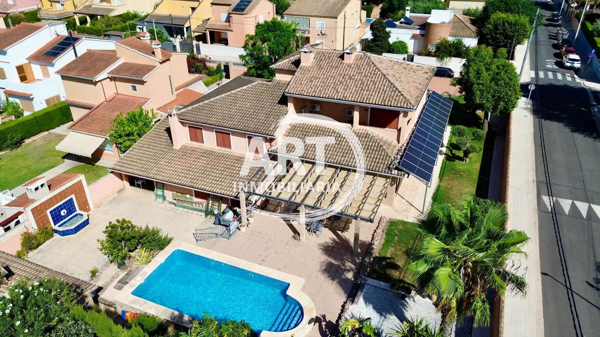Exterior view of Houses for sale in Riba-roja de Túria  with Air Conditioner, Heating and Private garden