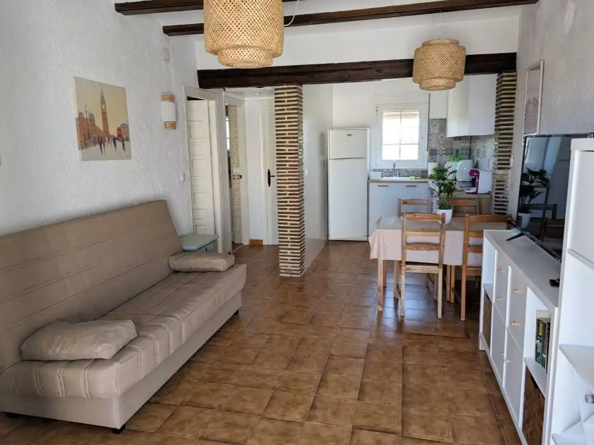 Living room of Flat for rent in Dénia  with Air Conditioner, Heating and Furnished