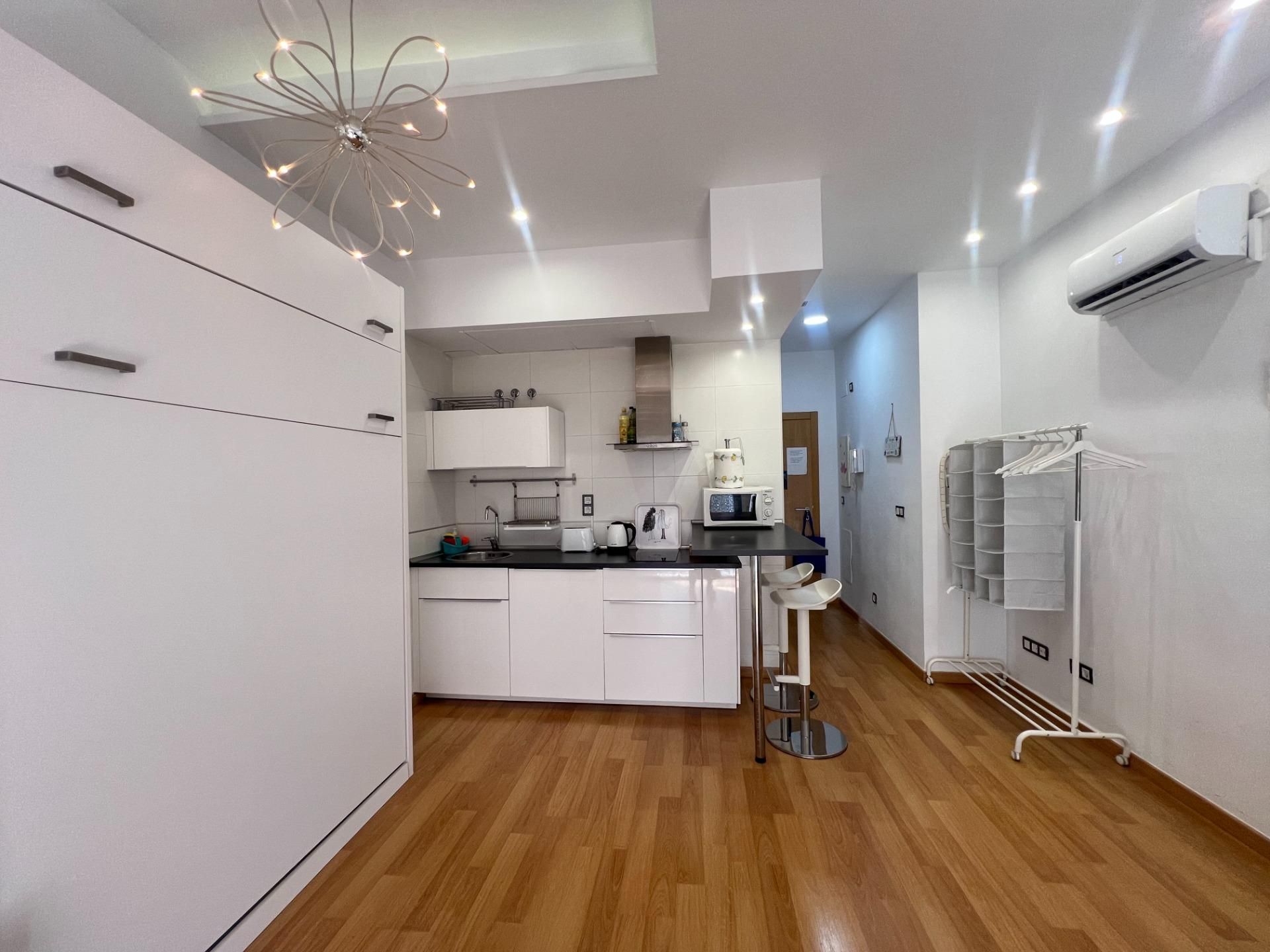 Cocina de Estudio en venta en Málaga Capital con Aire acondicionado, Terraza y Trastero