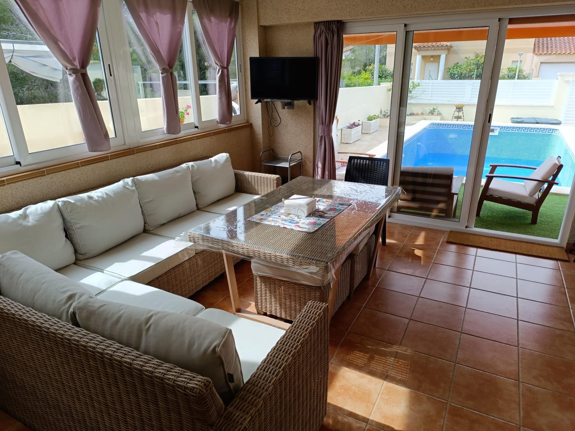 Sala de estar de Casa o chalet en venta en L'Ametlla de Mar  con Calefacción