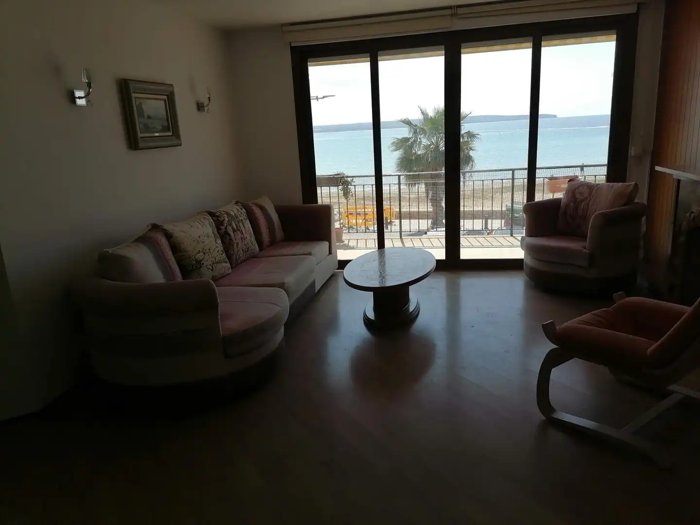 Sala de estar de Apartamento de alquiler en  Palma de Mallorca con Aire acondicionado, Amueblado y Balcón