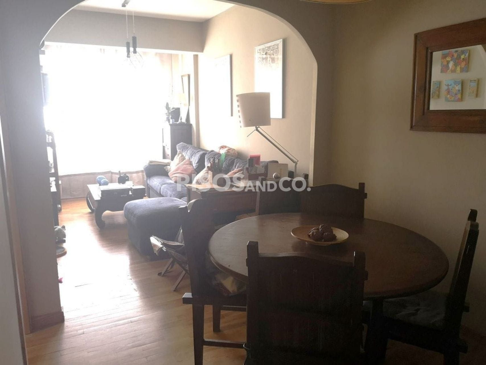Living room of Flat for sale in A Coruña Capital   with Heating, Storage room and Furnished