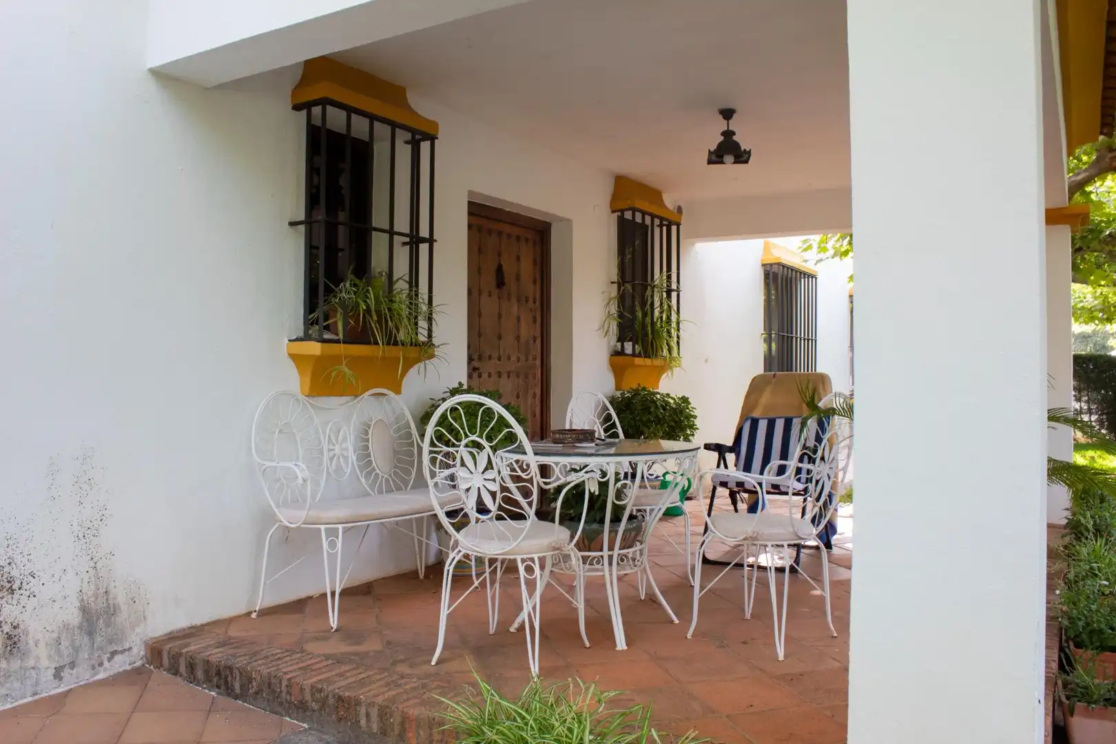 Terrassa de Finca rústica en venda en Plasencia amb Aire condicionat, Calefacció i Jardí privat