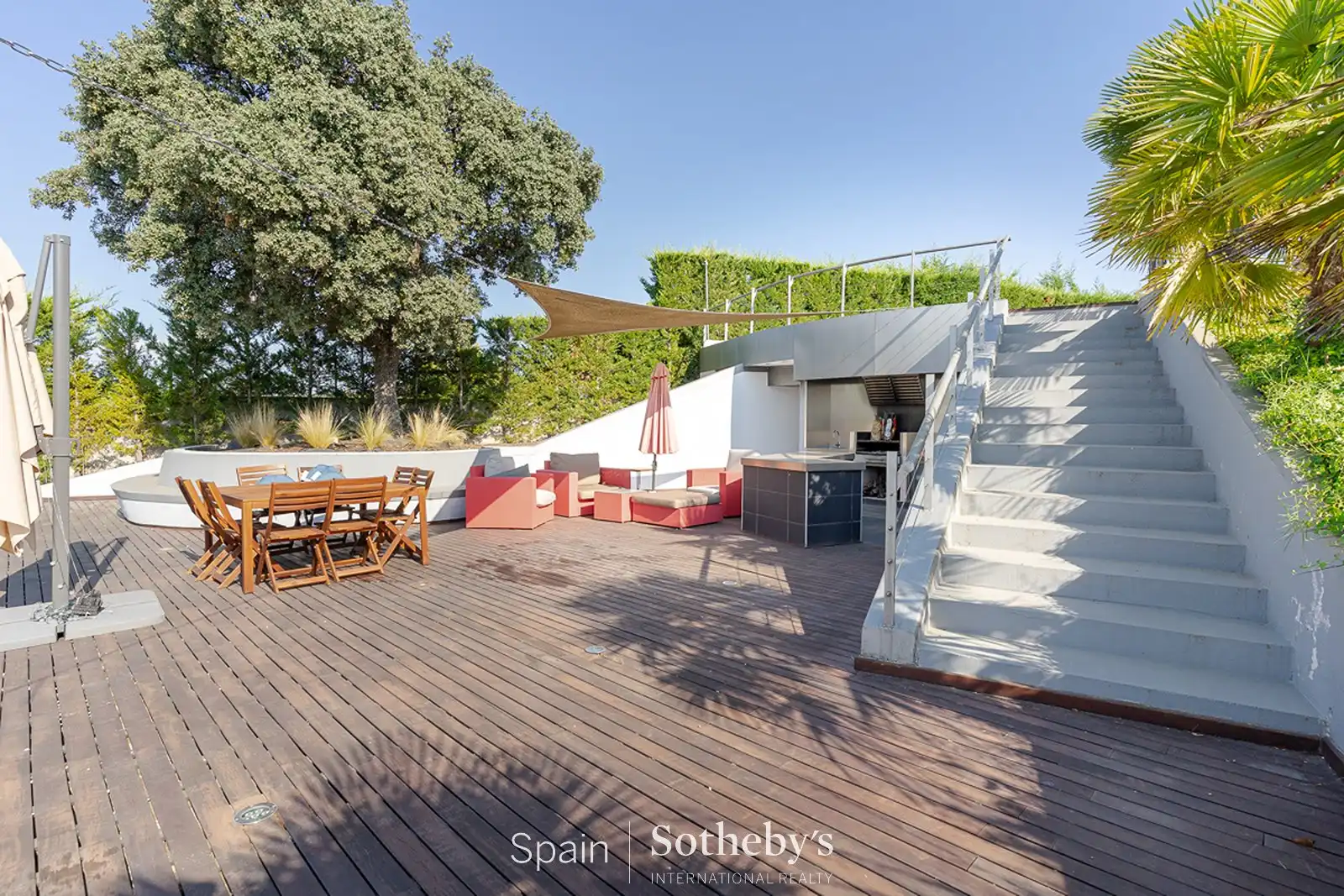 Terrace of Houses for rent in Ciudalcampo  with Air Conditioner, Heating and Private garden