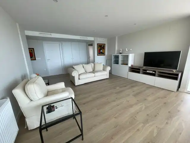 Sala de estar de Piso de alquiler en Alicante / Alacant con Terraza, Amueblado y Internet