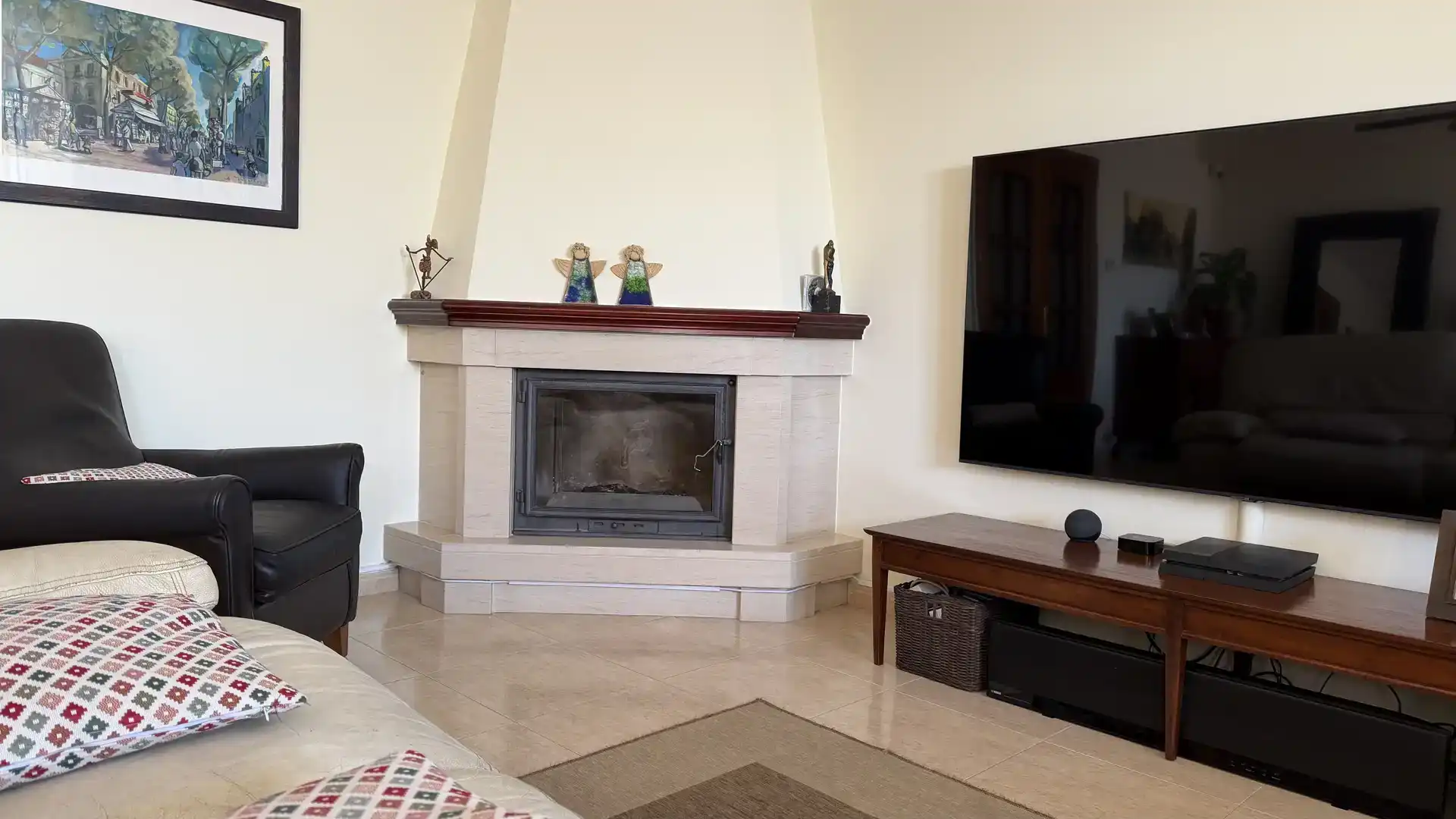 Sala d'estar de Casa adosada en venda en Sant Vicenç de Montalt amb Aire condicionat i Balcó