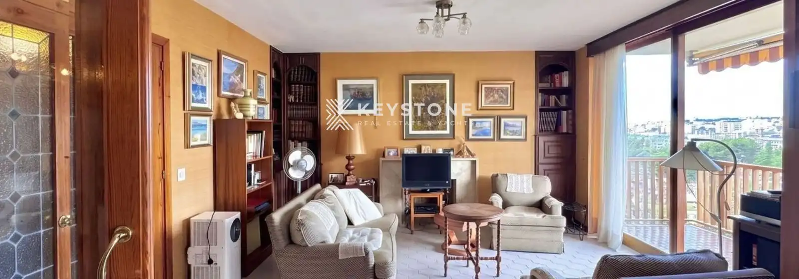 Wohnzimmer von Wohnung zur Miete in  Palma de Mallorca mit Klimaanlage und Terrasse