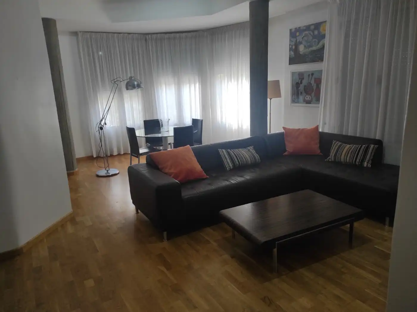 Wohnzimmer von Wohnungen zur Miete in Elche / Elx mit Klimaanlage, Möbliert und Balkon