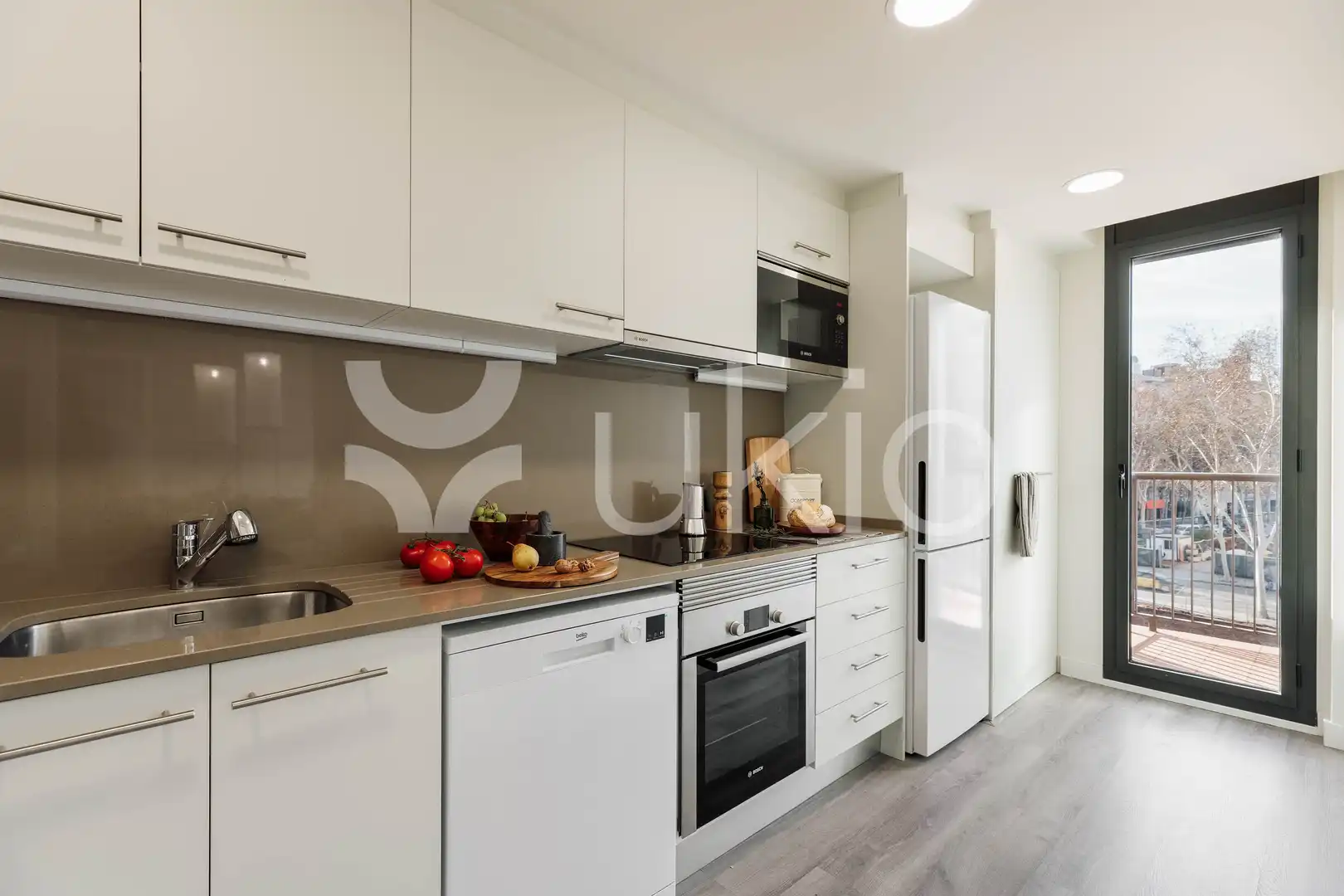 Kitchen of Apartments for rent in Barcelona  with Air Conditioner, Heating and Terrace