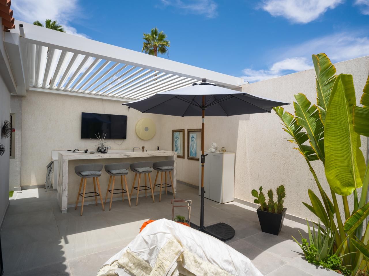 Terrace of House or chalet for sale in San Bartolomé de Tirajana  with Air Conditioner, Terrace and Furnished