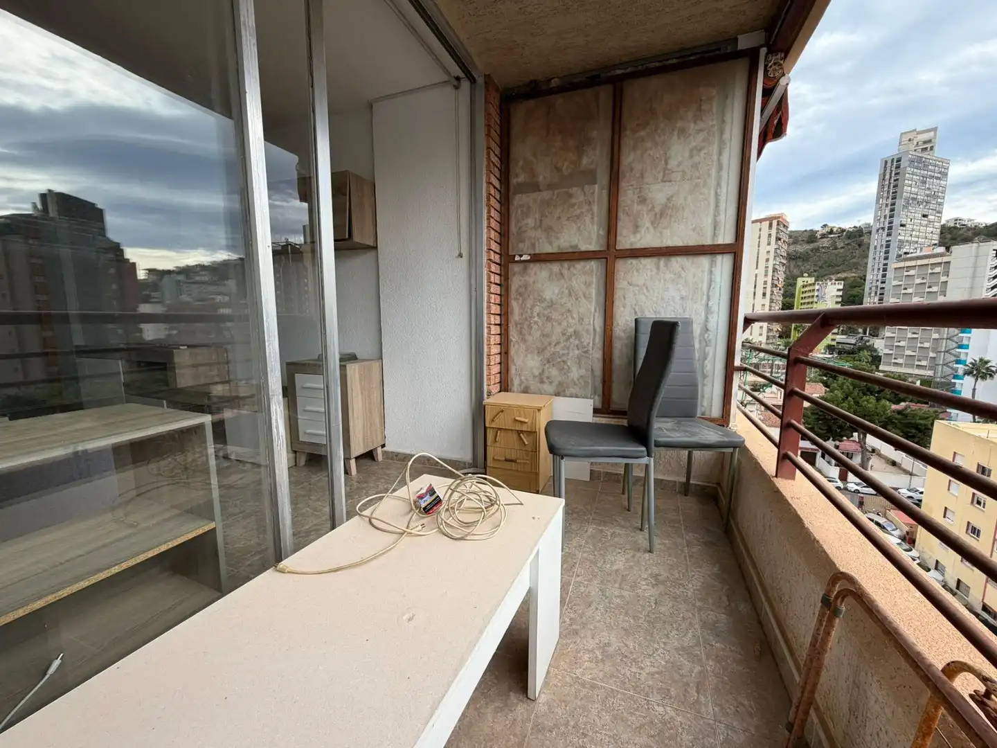 Terraza de Apartamento en venta en Benidorm con Aire acondicionado, Jardín privado y Terraza
