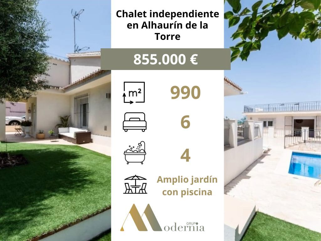 Jardí de Casa o xalet en venda en Alhaurín de la Torre amb Aire condicionat, Calefacció i Jardí privat