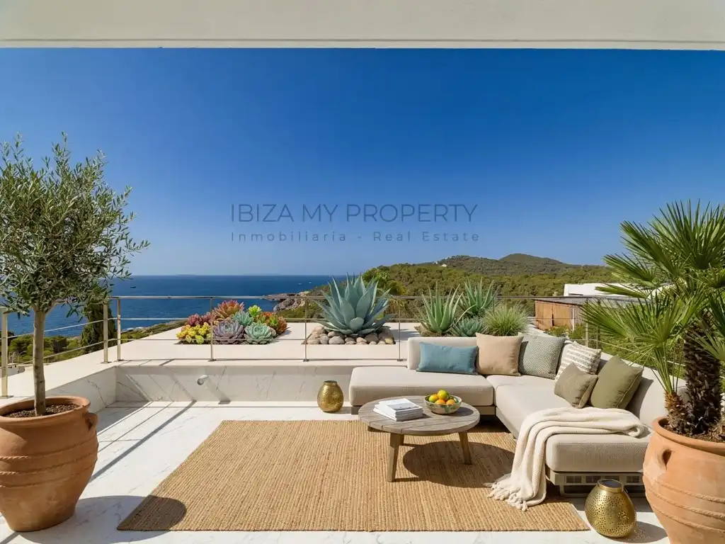 Terraza de Casa o chalet en venta en Santa Eulària des Riu con Aire acondicionado, Trastero y Piscina