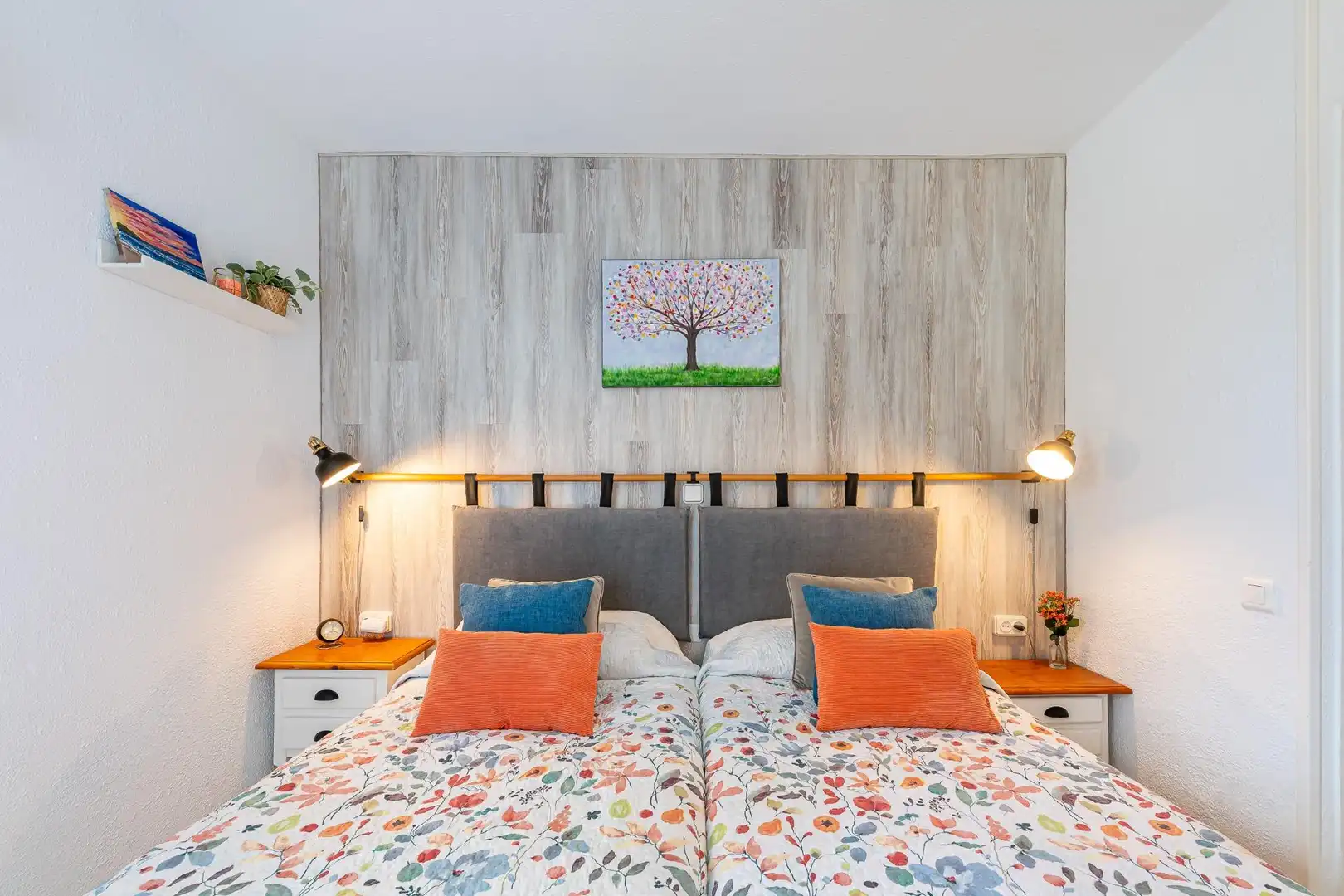 Schlafzimmer von Wohnungen zur Miete in Benalmádena mit Klimaanlage, Heizung und Privatgarten