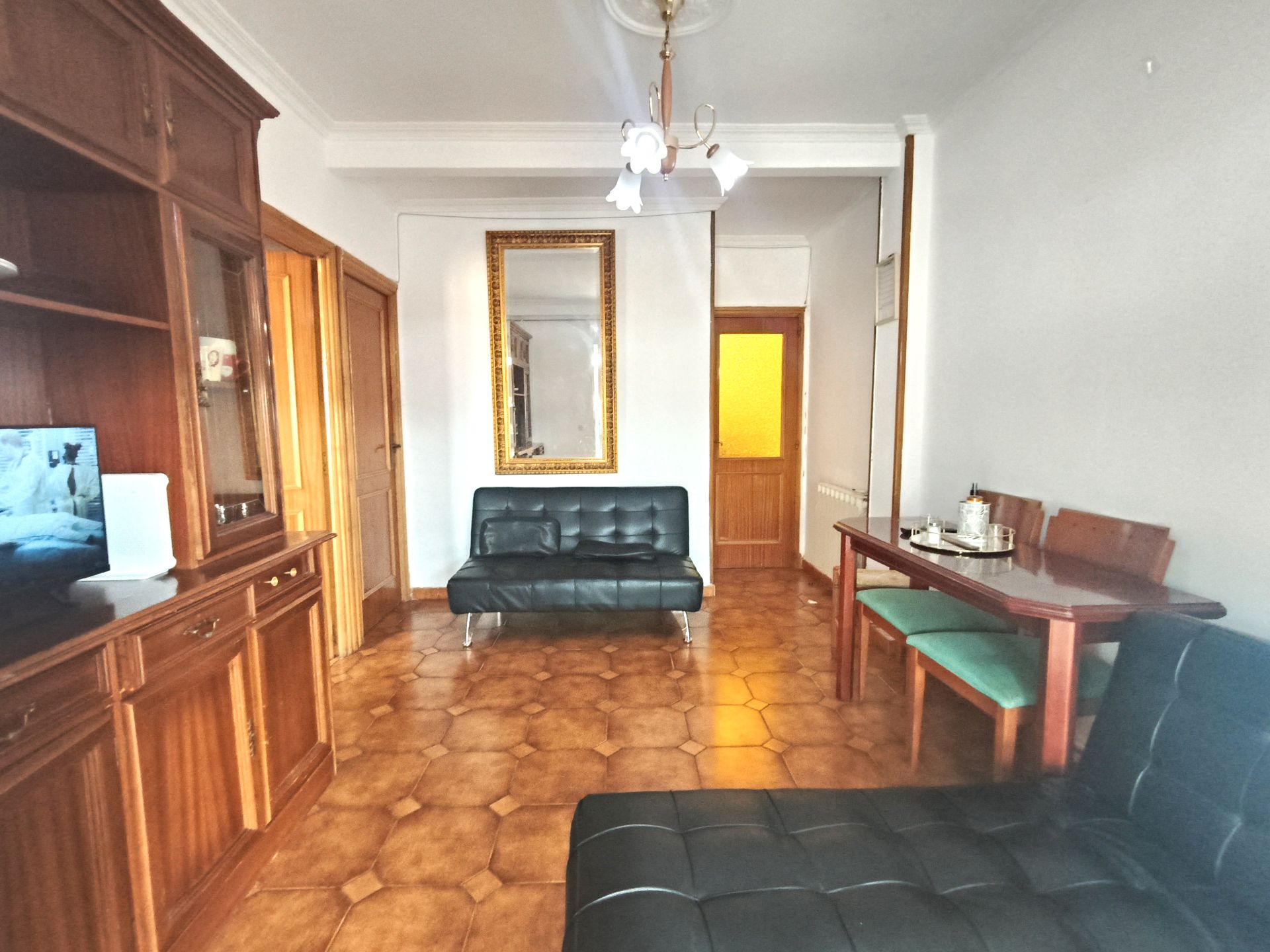 Living room of Flat for sale in Getafe  with Heating, Terrace and Furnished