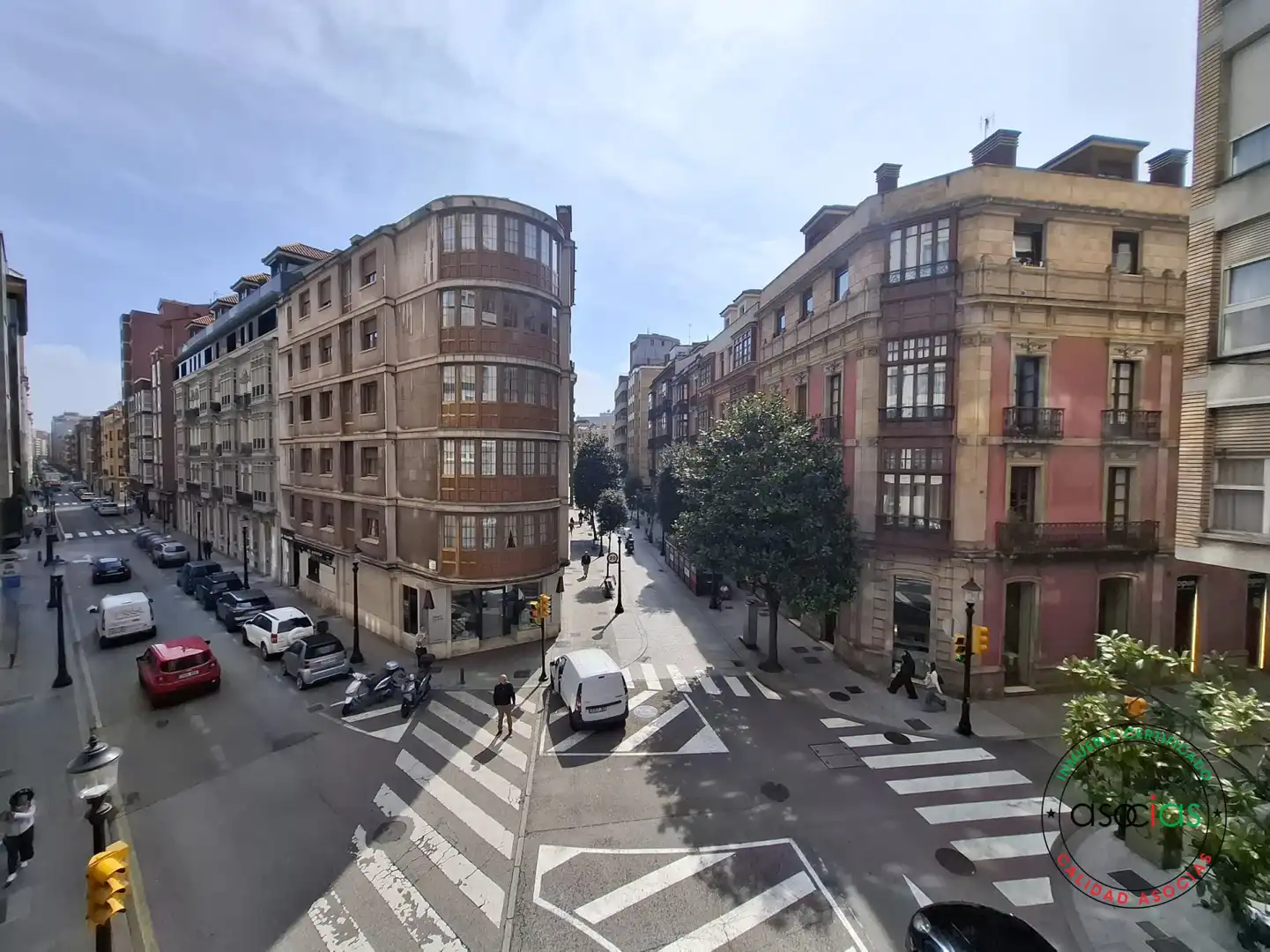 Vista exterior de Pis en venda en Gijón  amb Calefacció, Parquet i Terrassa