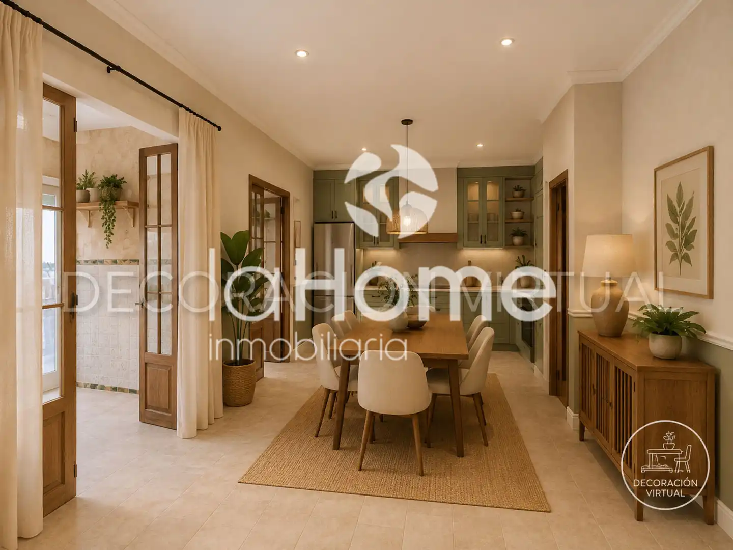 Comedor de Casa adosada en venta en Burjassot con Jardín privado, Terraza y Balcón