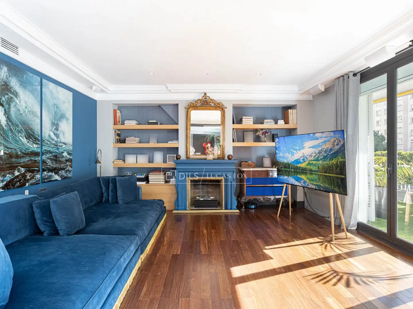 Sala de estar de Piso en venta en Barcelona con Aire acondicionado, Calefacción y Parquet
