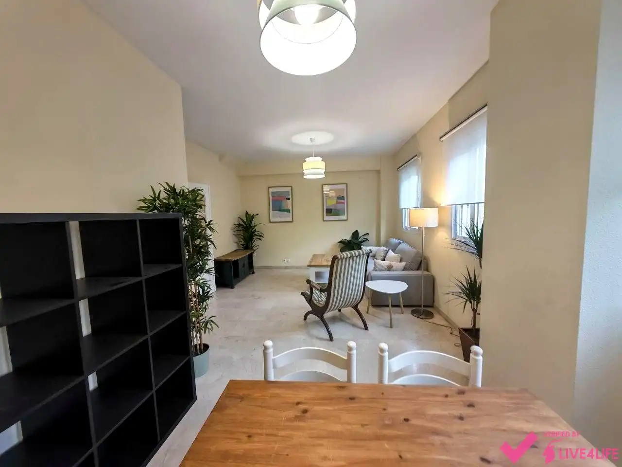 Wohnzimmer von Maisonette zur Miete in Sevilla mit Klimaanlage, Terrasse und Möbliert