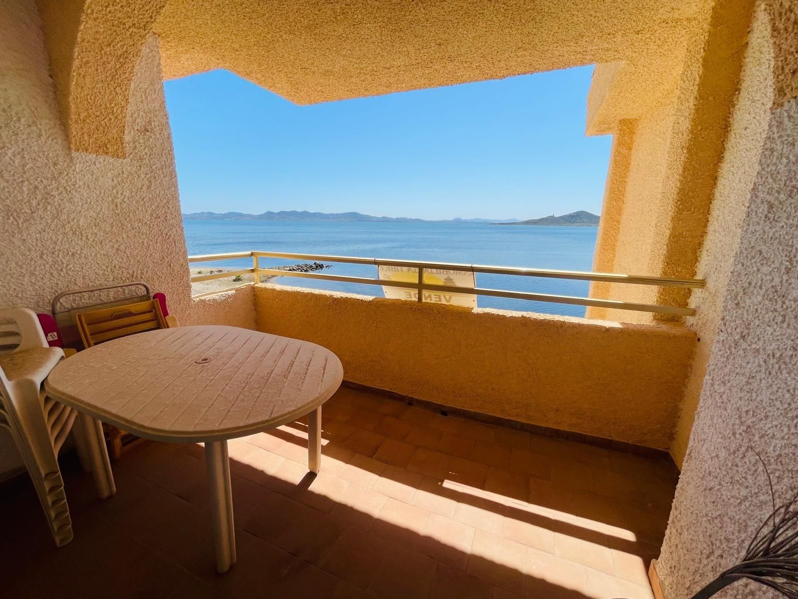 Balcony of Apartment for sale in La Manga del Mar Menor  with Air Conditioner, Private garden and Community pool