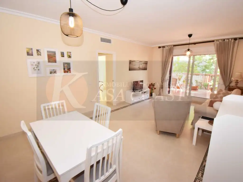 Living room of Flat for sale in Fuengirola  with Air Conditioner, Private garden and Terrace