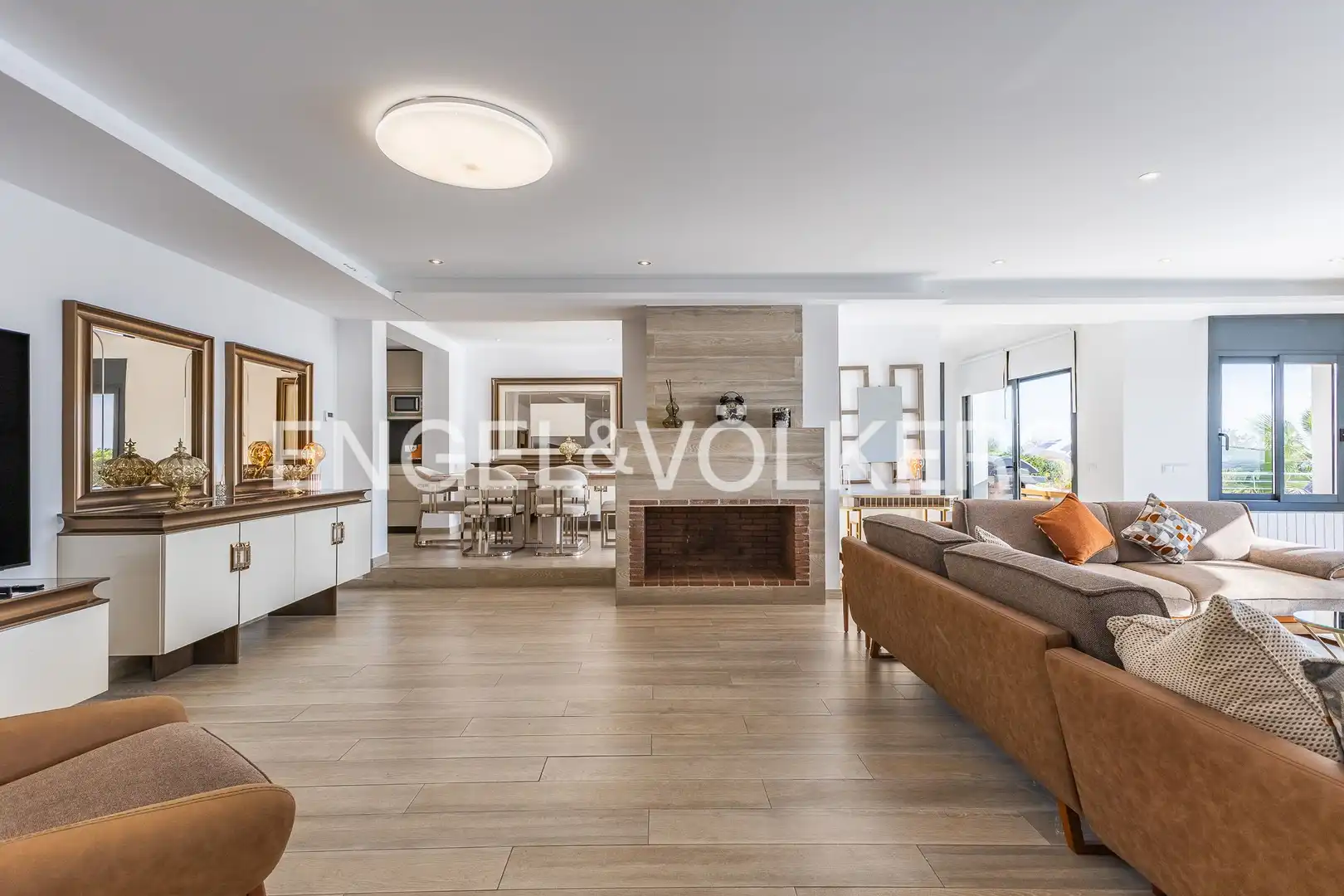 Living room of Houses for rent in Santa Susanna  with Air Conditioner, Heating and Private garden
