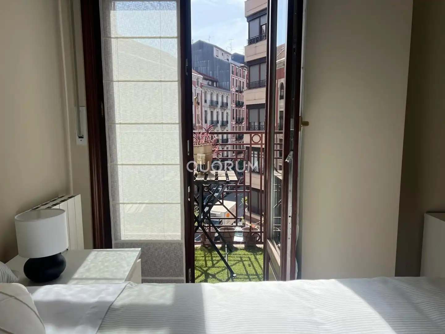 Balcony of Flat for rent in Bilbao   with Heating and Furnished