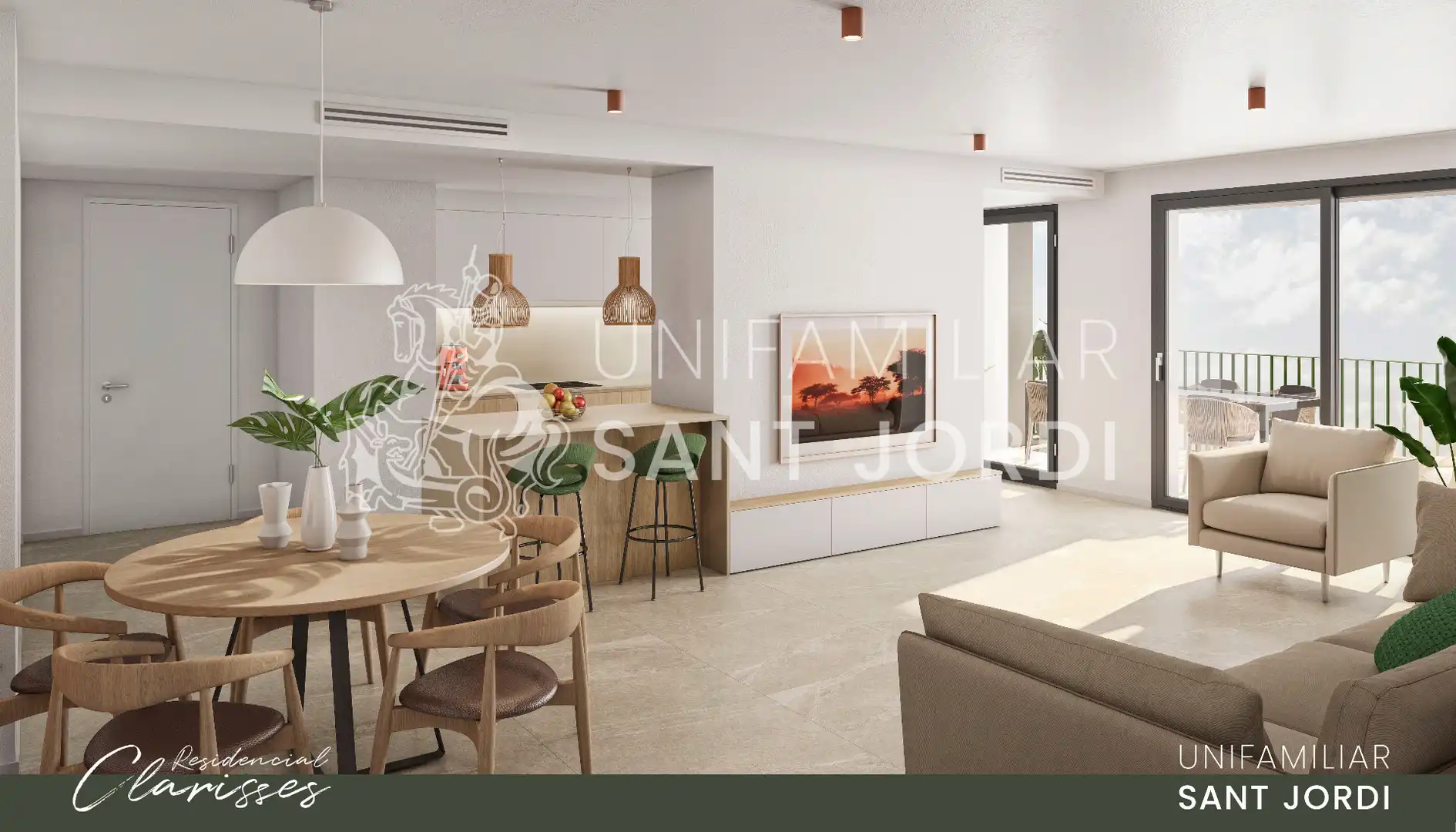 Wohnzimmer von Wohnung zum Verkauf in Reus mit Klimaanlage, Heizung und Parkett