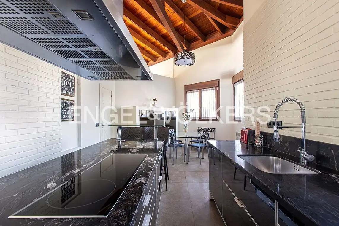 Kitchen of Houses for sale in Gijón   with Air Conditioner, Heating and Private garden
