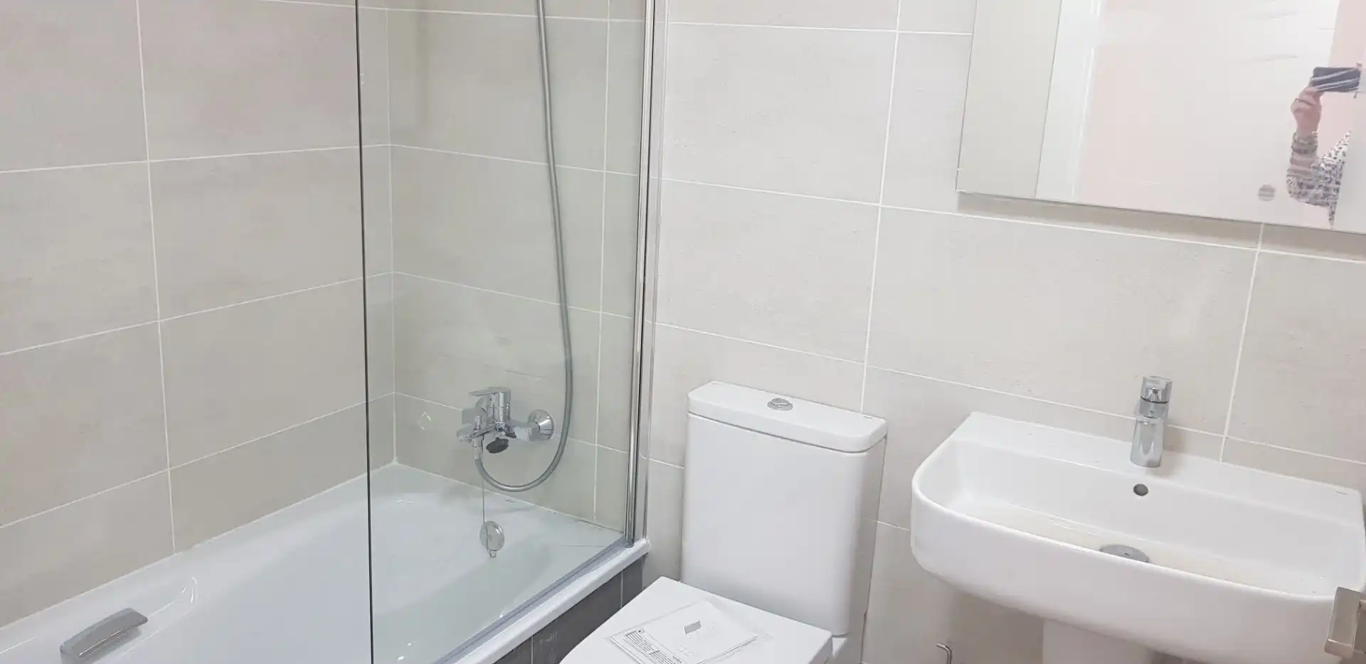 Baño de Piso de alquiler en Málaga con Aire acondicionado, Parquet y Terraza