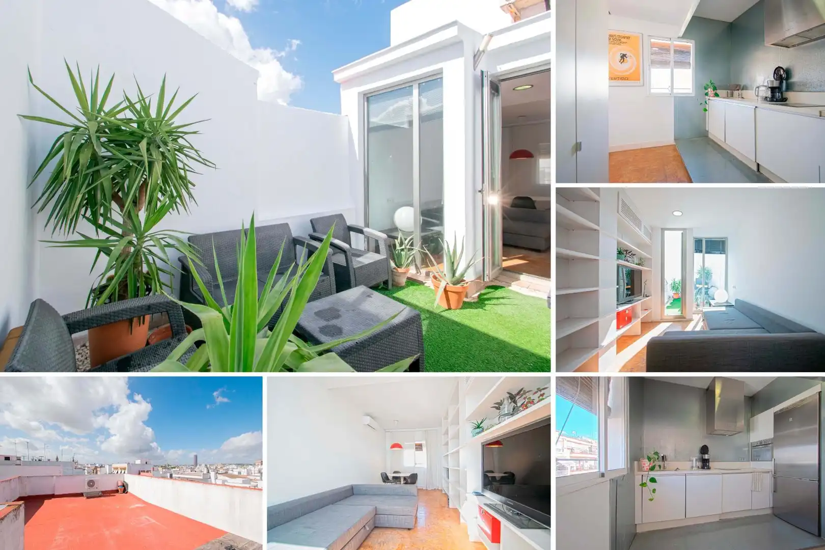 Balcony of Flat for sale in Sevilla  with Air Conditioner, Terrace and Furnished