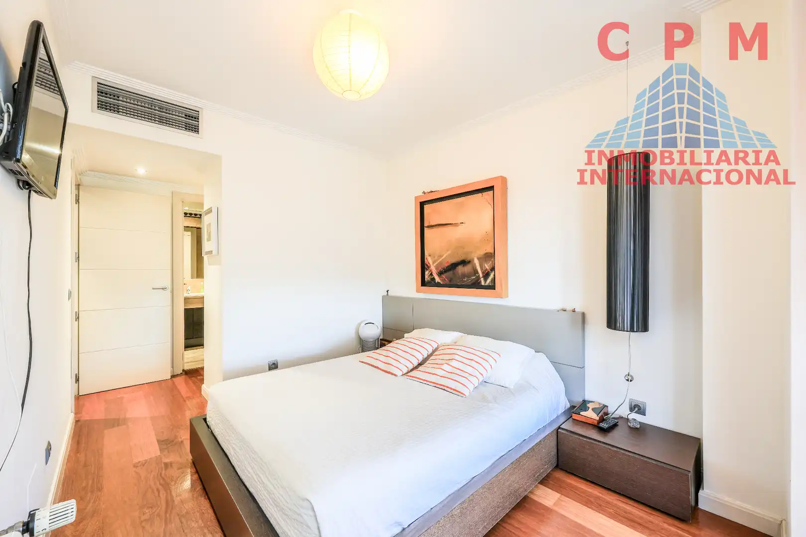 Schlafzimmer von Wohnung zur Miete in Madrid mit Klimaanlage, Heizung und Parkett