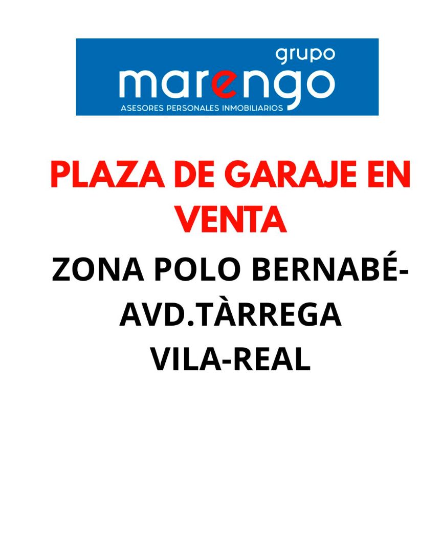 Garatge en venda en Vila-real