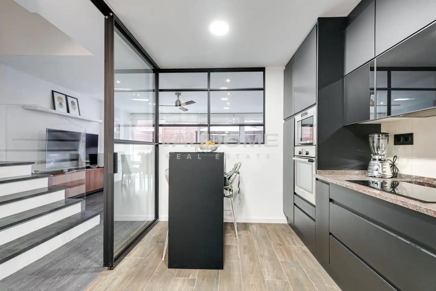 Küche von Einfamilien-Reihenhaus zum Verkauf in Sant Cugat del Vallès mit Heizung, Privatgarten und Parkett