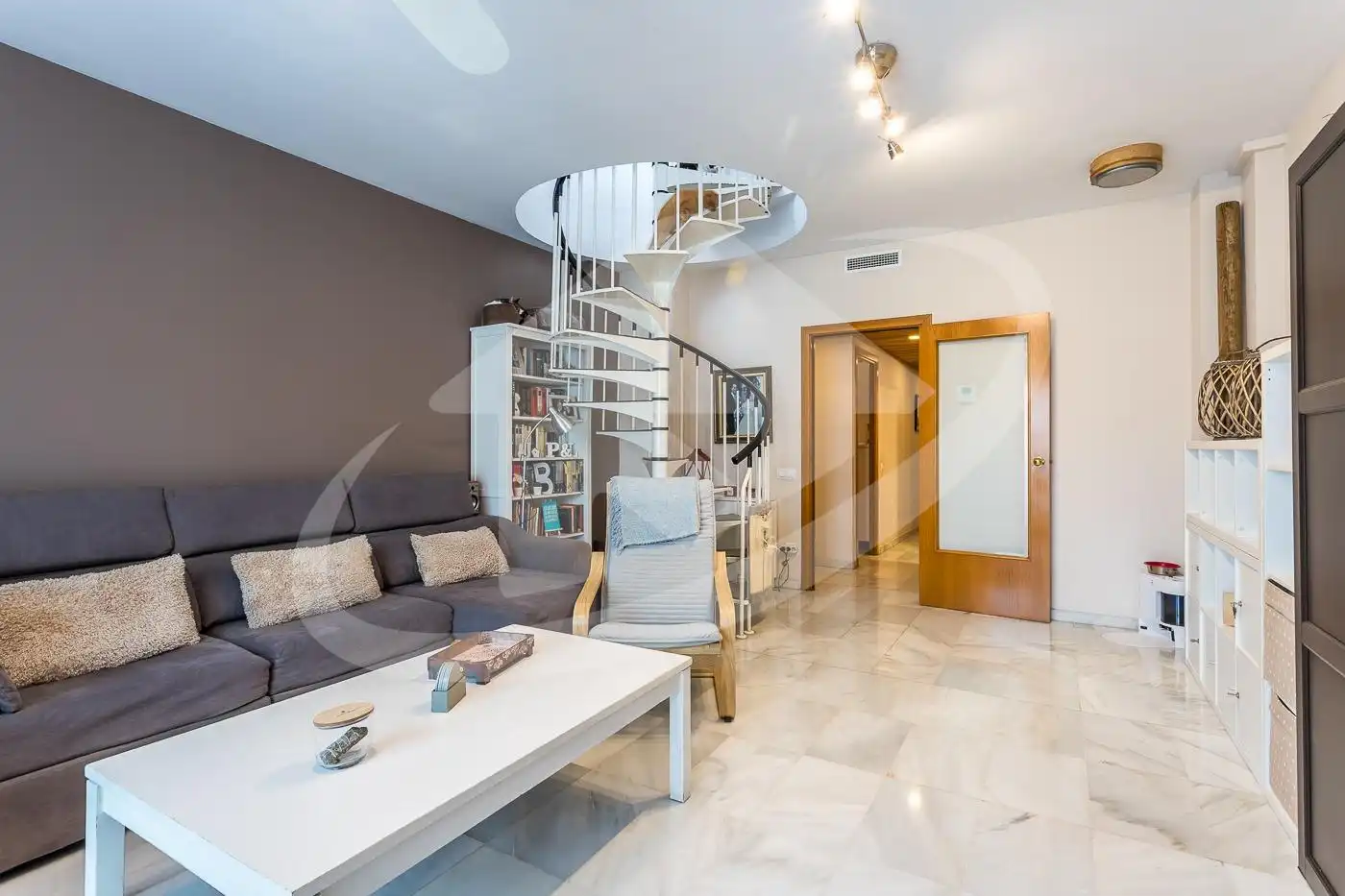 Living room of Duplexes for sale in Sabadell  with Air Conditioner, Heating and Terrace