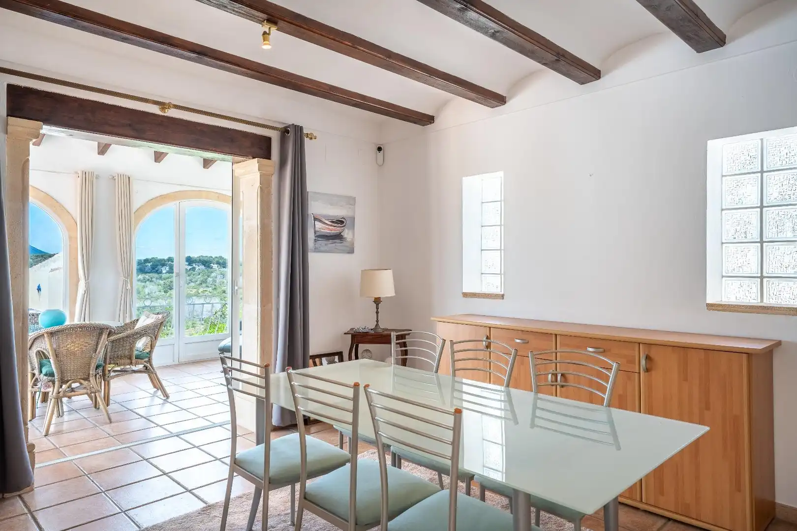 Dining room of Houses for sale in Jávea / Xàbia  with Air Conditioner, Heating and Private garden