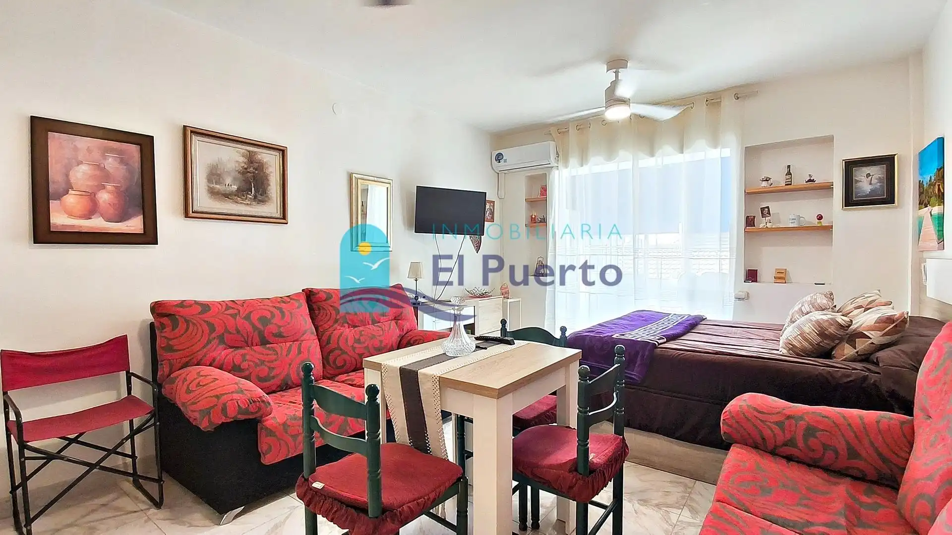 Sala de estar de Estudio en venta en Puerto de Mazarrón