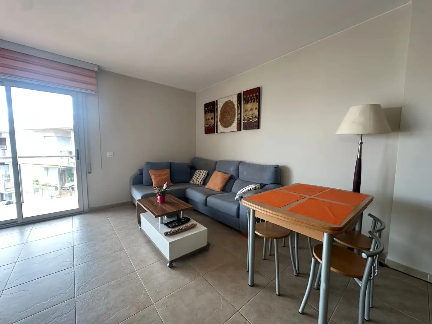Sala de estar de Apartamento en venta en Roses con Aire acondicionado, Calefacción y Terraza