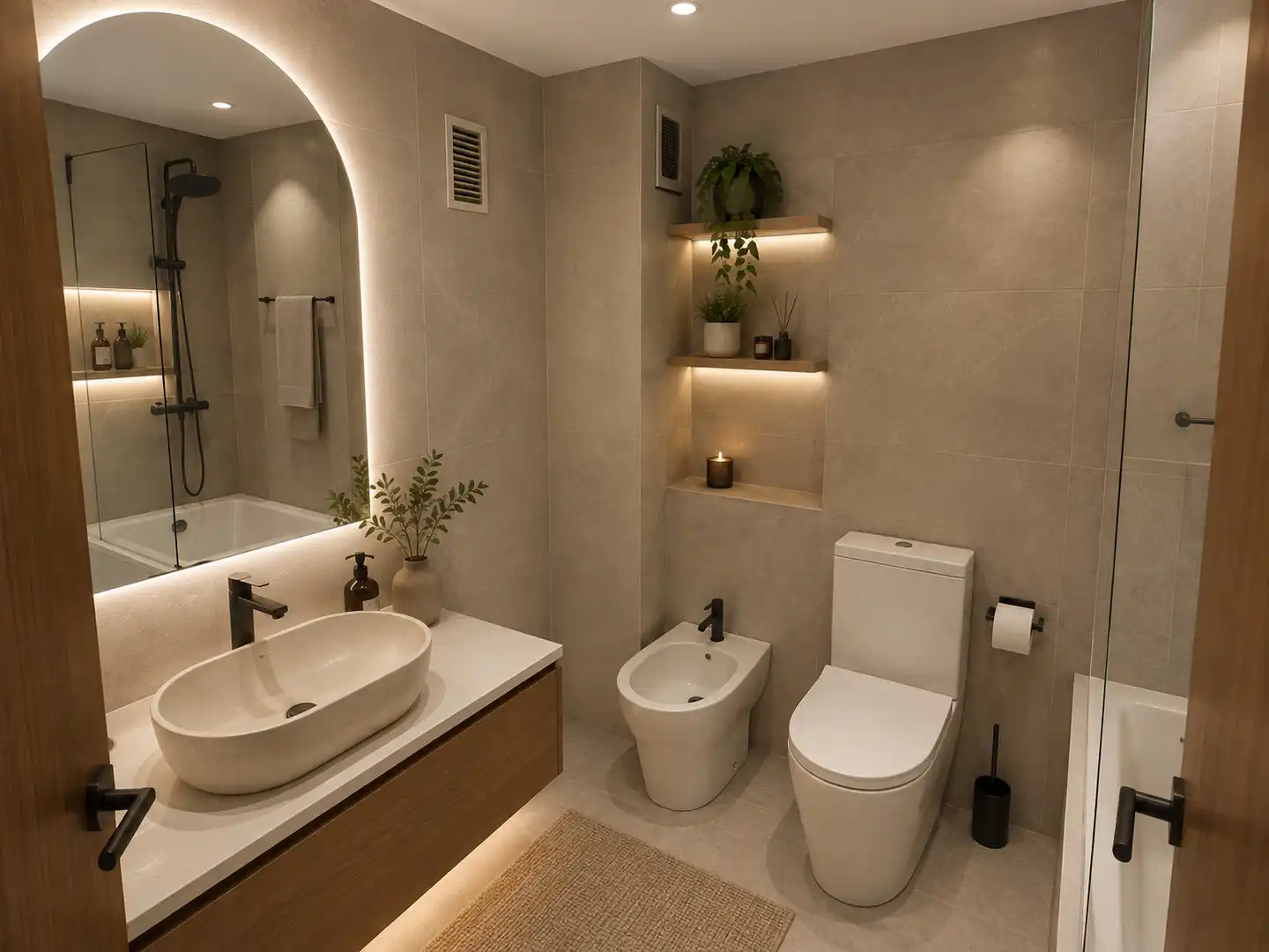 Bathroom of Flat for sale in Castelldefels  with Private garden, Terrace and Storage room