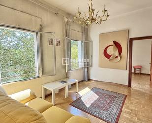 Living room of Flat for sale in  Madrid Capital  with Furnished and Alarm