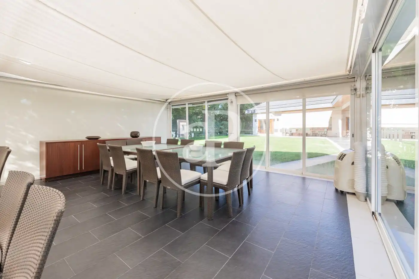 Dining room of Houses for sale in Madrid  with Air Conditioner, Heating and Private garden