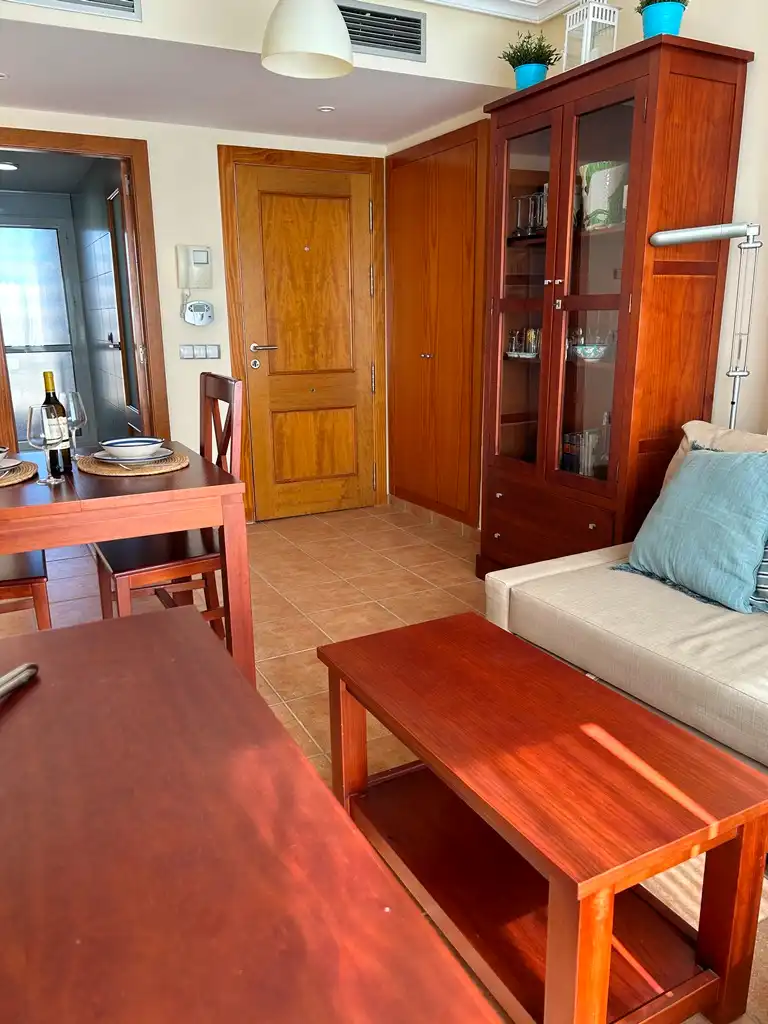 Wohnzimmer von Wohnungen zum Verkauf in Vera mit Klimaanlage, Heizung und Terrasse