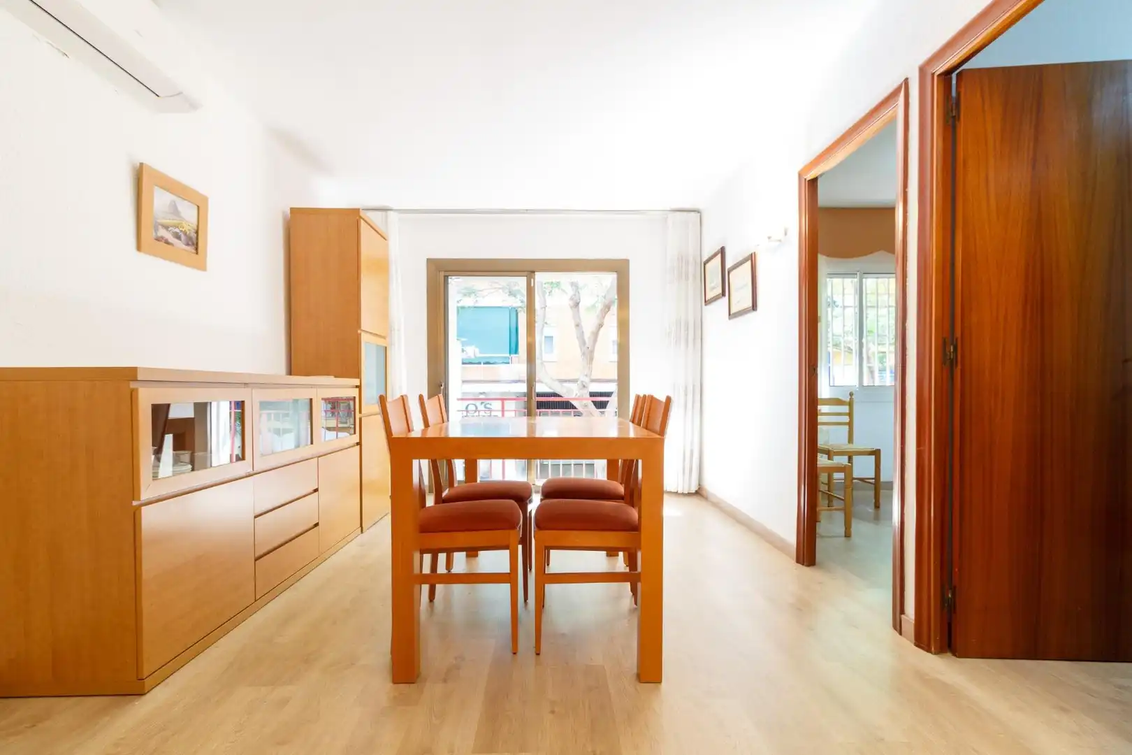 Dining room of Flat for sale in Viladecans  with Air Conditioner, Parquet flooring and Balcony