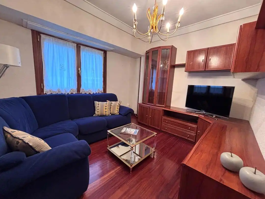 Sala de estar de Piso en venta en Errenteria con Calefacción, Amueblado y Balcón