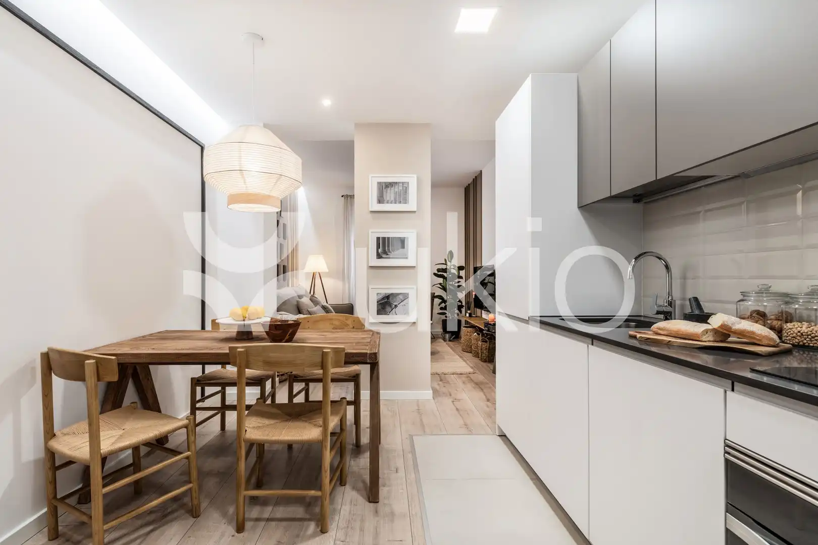 Cocina de Apartamento de alquiler en Madrid con Aire acondicionado, Calefacción y Amueblado