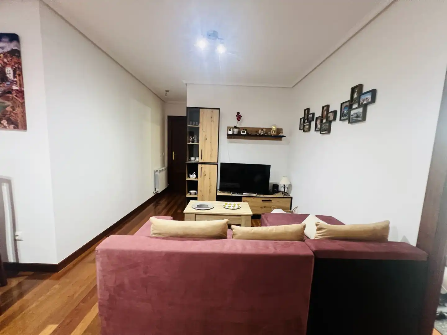 Living room of Flat for sale in Voto  with Heating, Parquet flooring and Furnished