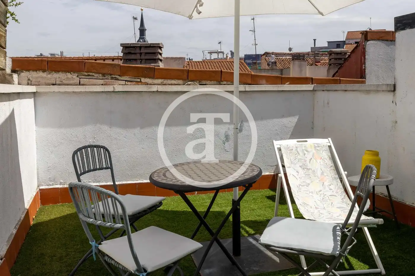 Terraza de Ático de alquiler en Madrid con Aire acondicionado, Calefacción y Amueblado