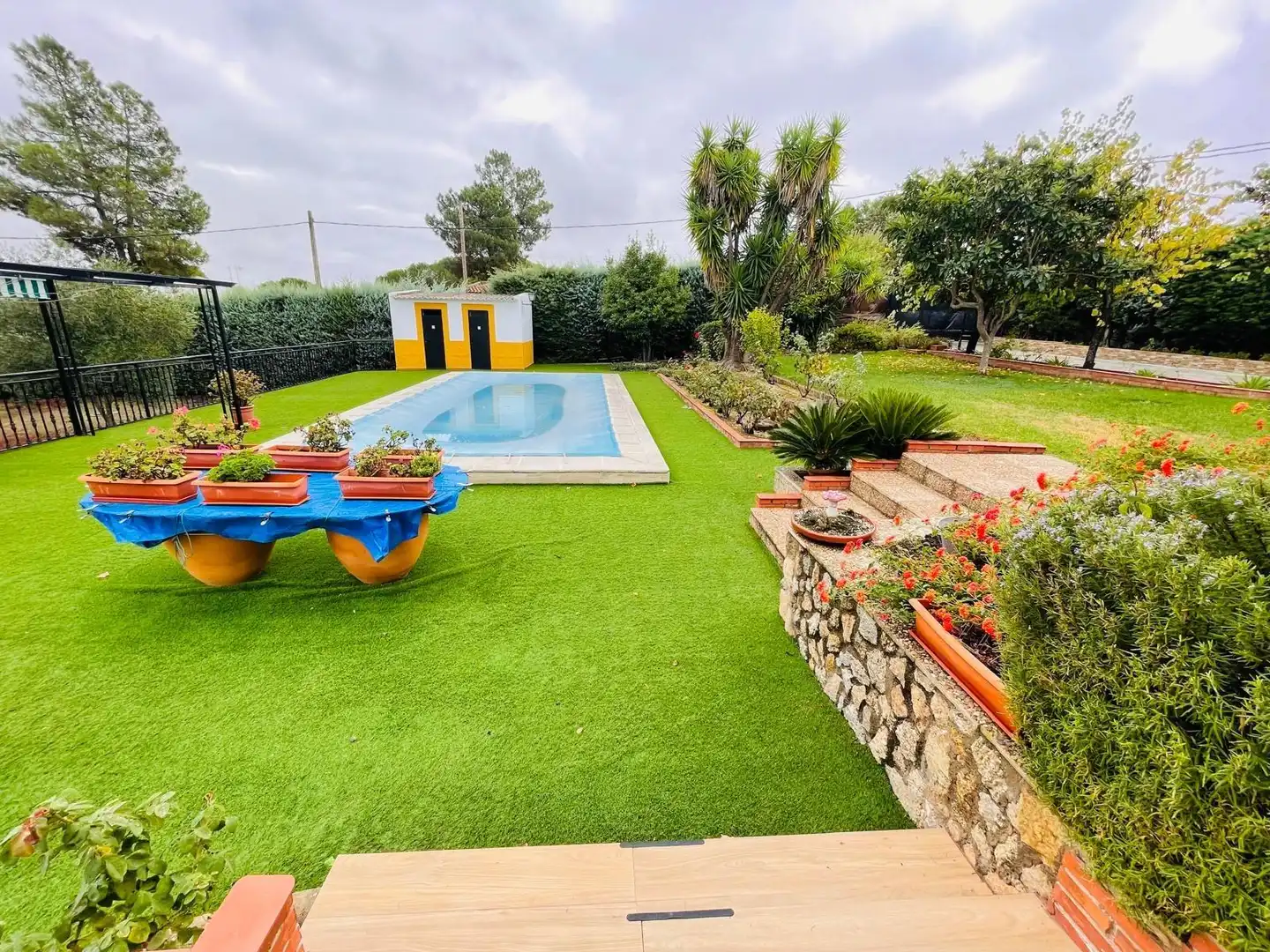 Piscina de Casa o chalet en venta en Casar de Cáceres con Aire acondicionado, Jardín privado y Terraza