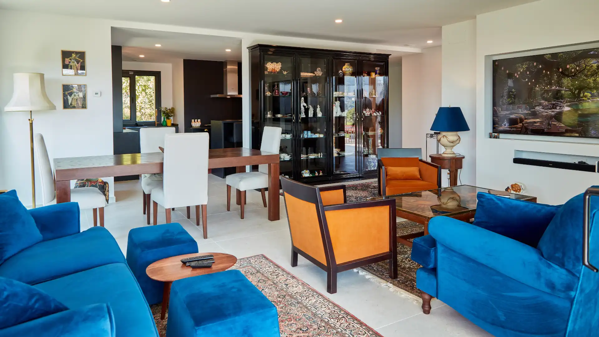 Living room of Houses for sale in Sanxenxo  with Heating, Terrace and Oven